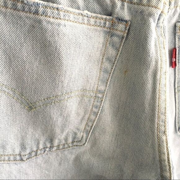 Levi’s 501 Skinny High Rise Denim Jeans Destroyed Light Blue 31 - Picture 6 of 9